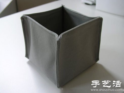 帶標(biāo)簽布藝收納盒手工制作教程 -  rpnrmr.com