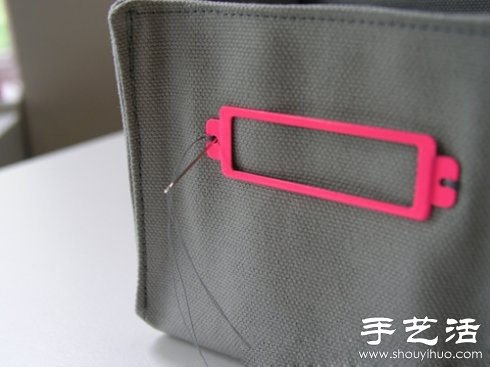 帶標(biāo)簽布藝收納盒手工制作教程 -  rpnrmr.com