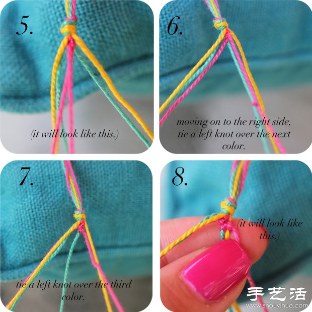 適合小女孩佩戴手鏈的編法教程 -  rpnrmr.com
