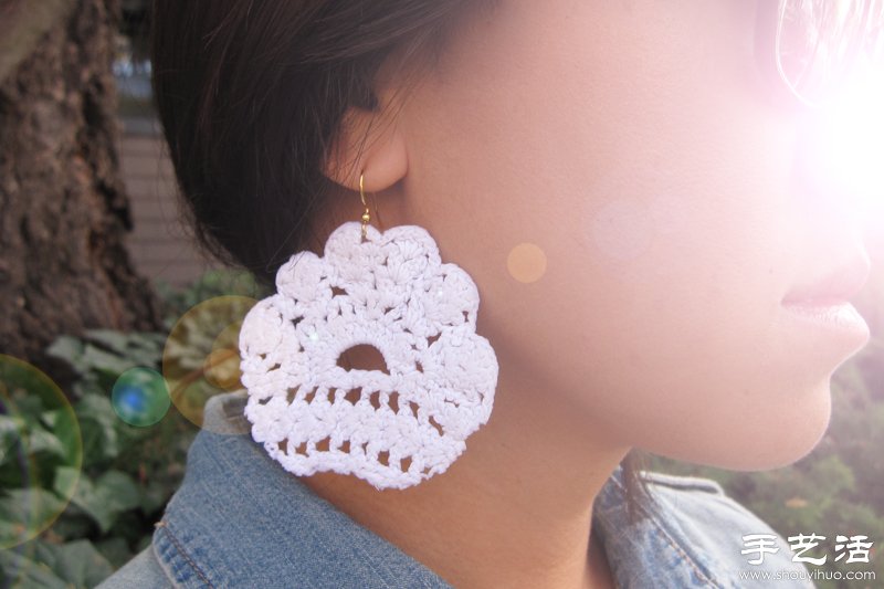 唯美蕾絲花邊耳環(huán)DIY手工制作教程 -  rpnrmr.com