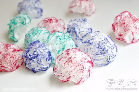 餐巾紙DIY康乃馨紙花的做法 -  rpnrmr.com
