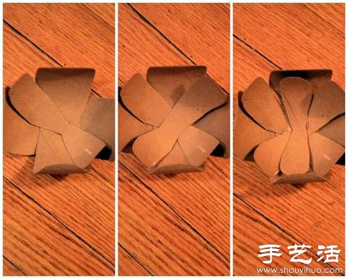 衛(wèi)生紙卷筒變廢為寶DIY漂亮花朵 -  rpnrmr.com