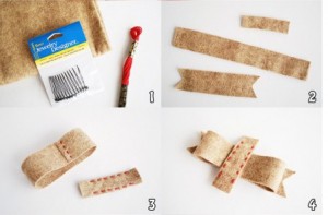 超簡(jiǎn)單蝴蝶結(jié)發(fā)夾手工制作教程 -  rpnrmr.com