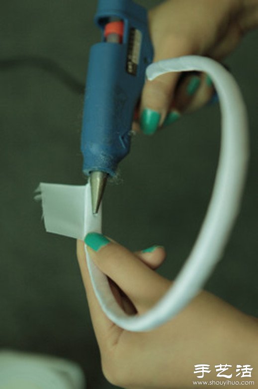 小清新清涼發(fā)箍DIY手工制作教程 -  rpnrmr.com