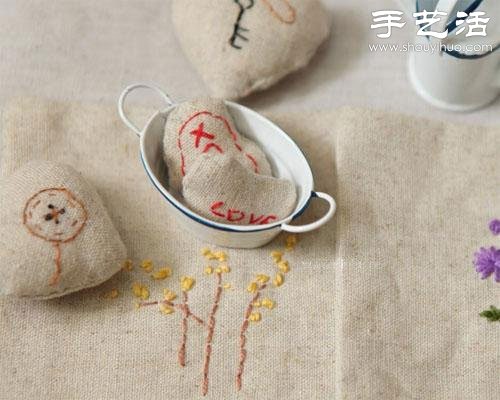 棉麻布刺繡DIY清新居家小物件 -  rpnrmr.com