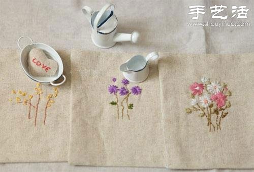 棉麻布刺繡DIY清新居家小物件 -  rpnrmr.com