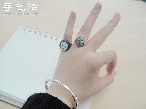 圍棋棋子+戒托 創(chuàng)意DIY可愛“寶石”戒指 -  rpnrmr.com