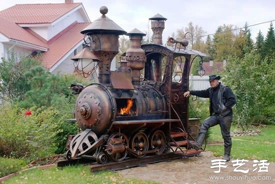 超帥氣的蒸汽朋克火車頭燒烤架DIY -  rpnrmr.com
