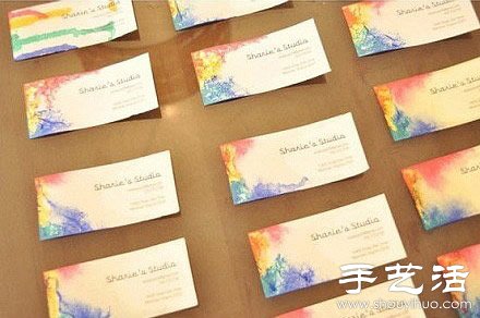 創(chuàng)意DIY個性彩虹名片 -  rpnrmr.com