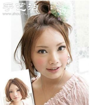 DIY活潑露額丸子頭短發(fā) -  rpnrmr.com