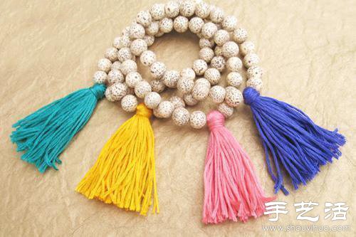 佛珠+流蘇 DIY手工制作串珠手鏈 -  rpnrmr.com