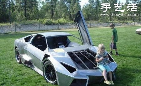 國外牛人DIY制作的蘭博基尼跑車 -  rpnrmr.com