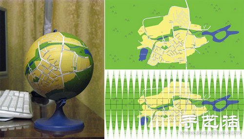 創(chuàng)意手工：給家鄉(xiāng)制作一個(gè)地球儀 -  rpnrmr.com