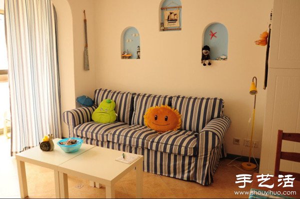 地中海風(fēng)格一居室小戶型裝修圖 -  rpnrmr.com