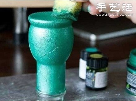 玻璃瓶變廢為寶手工制作精致花瓶 -  rpnrmr.com