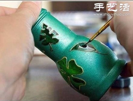 玻璃瓶變廢為寶手工制作精致花瓶 -  rpnrmr.com