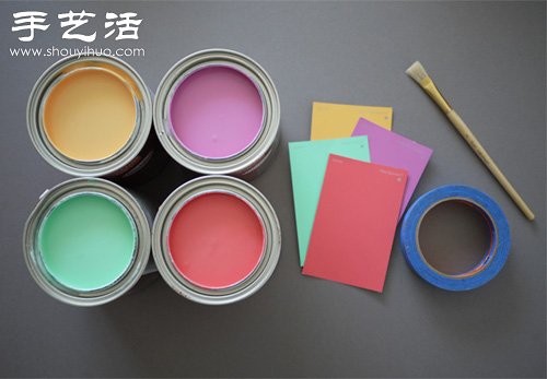 舊椅子改造 DIY時(shí)尚絢麗多彩靠椅 -  rpnrmr.com