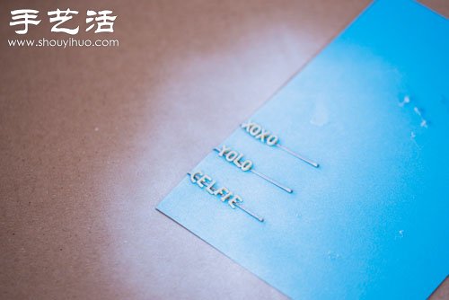 DIY手工制作帶字的精致發(fā)夾 -  rpnrmr.com