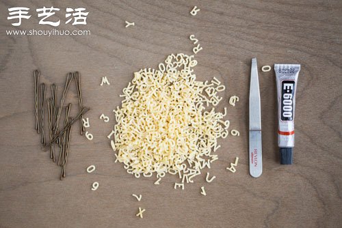DIY手工制作帶字的精致發(fā)夾 -  rpnrmr.com