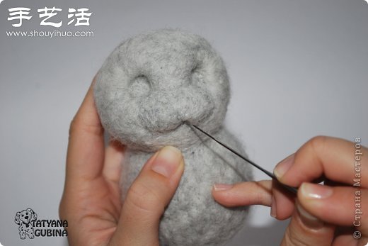 超詳細(xì)刺猬玩偶的羊毛氈手工制作教程 -  rpnrmr.com