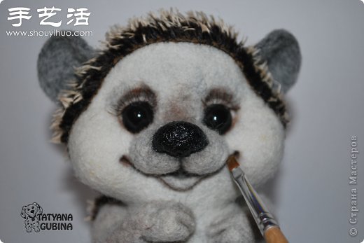超詳細(xì)刺猬玩偶的羊毛氈手工制作教程 -  rpnrmr.com