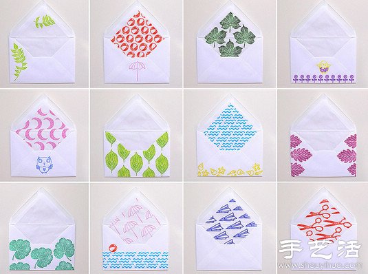 清新淡雅的手工橡皮章作品 -  rpnrmr.com