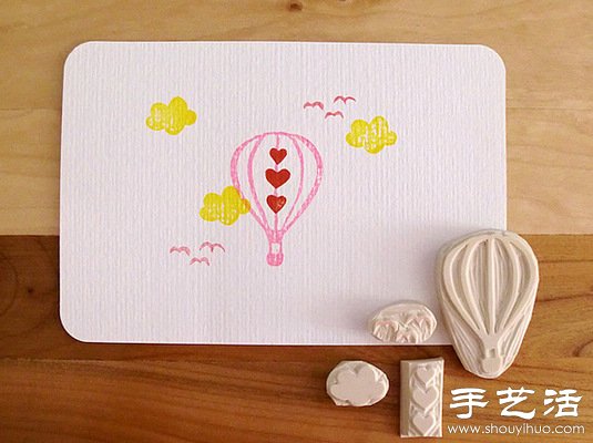清新淡雅的手工橡皮章作品 -  rpnrmr.com