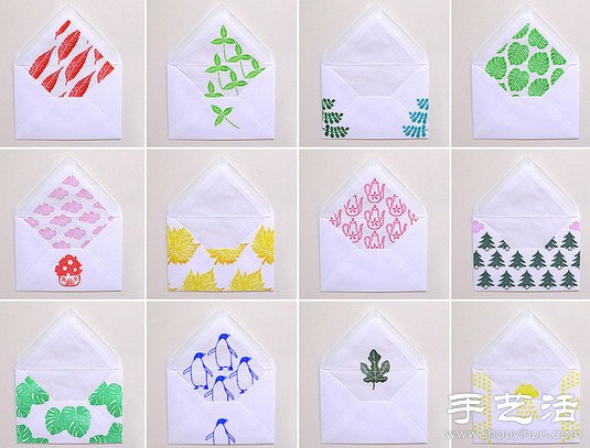 清新淡雅的手工橡皮章作品 -  rpnrmr.com