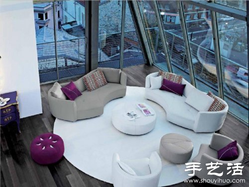 溫馨漂亮的沙發(fā)布置效果圖 -  rpnrmr.com