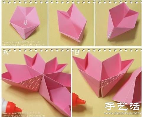 折紙手工：果盤制作教程 -  rpnrmr.com