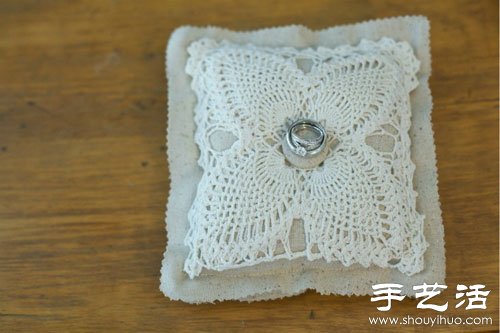 森系婚禮中常見的手工制作麻布戒枕 -  rpnrmr.com