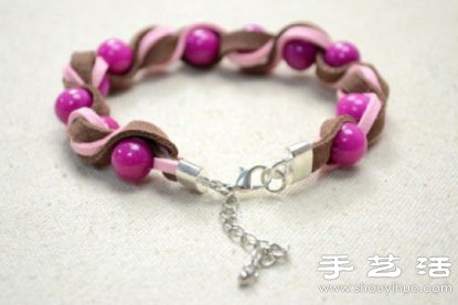 漂亮皮革串珠手鏈DIY手工制作教程 -  rpnrmr.com