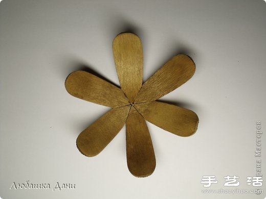 雪糕棍變廢為寶手工制作漂亮手工花 -  rpnrmr.com