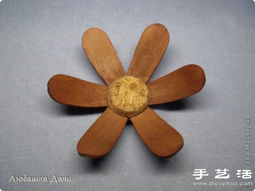 雪糕棍變廢為寶手工制作漂亮手工花 -  rpnrmr.com
