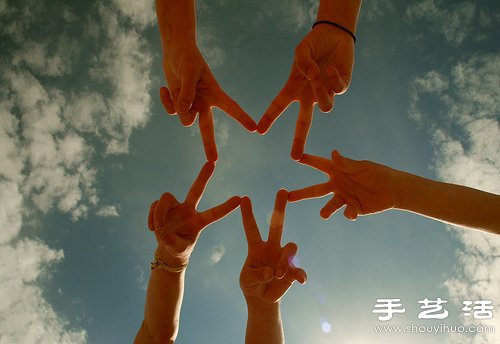 創(chuàng)意攝影：手指DIY五星圖案 -  rpnrmr.com