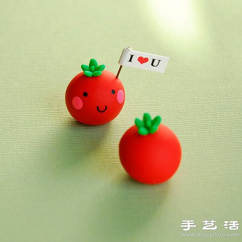 橡皮泥手工DIY的可愛番茄小人 -  rpnrmr.com