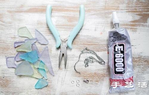 玻璃馬賽克手工制作清新手鏈/耳墜/耳釘 -  rpnrmr.com