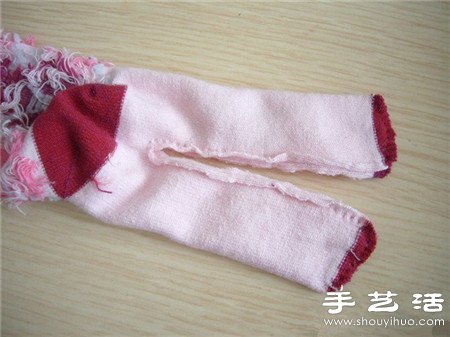 襪子+棉花+紐扣 手工制作兔子娃娃玩偶 -  rpnrmr.com