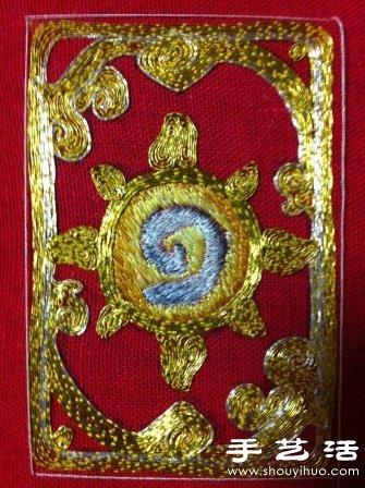 女玩家送男友的純手工刺繡“爐石傳說”卡套 -  rpnrmr.com
