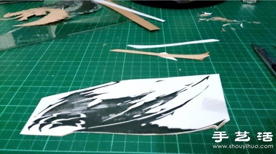 《激戰(zhàn)2》主題木片貼畫手工制作教程 -  rpnrmr.com