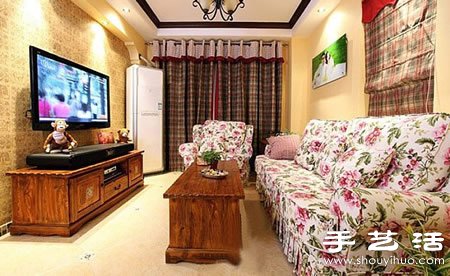 55平米暖色系溫馨小戶型家居裝修設(shè)計(jì) -  rpnrmr.com