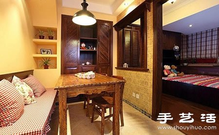 55平米暖色系溫馨小戶型家居裝修設(shè)計(jì) -  rpnrmr.com