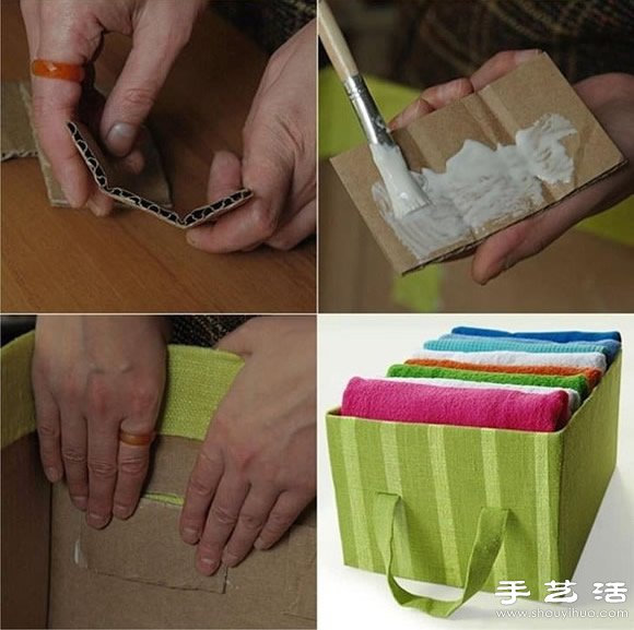 紙板箱/紙箱/包裝盒廢物利用制作衣物收納盒 -  rpnrmr.com
