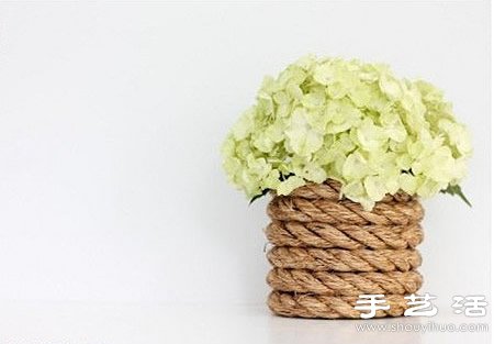 玻璃瓶/玻璃杯/玻璃罐+麻繩 手工制作花瓶 -  rpnrmr.com