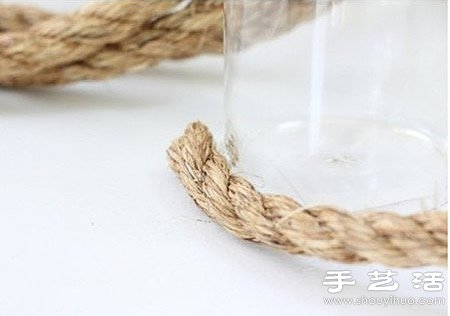 玻璃瓶/玻璃杯/玻璃罐+麻繩 手工制作花瓶 -  rpnrmr.com