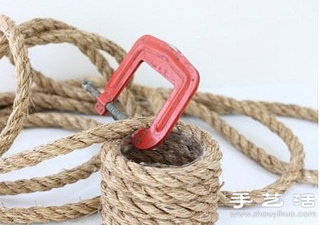 玻璃瓶/玻璃杯/玻璃罐+麻繩 手工制作花瓶 -  rpnrmr.com