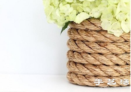 玻璃瓶/玻璃杯/玻璃罐+麻繩 手工制作花瓶 -  rpnrmr.com