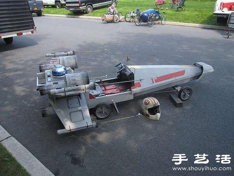 紙箱變廢為寶DIY星球大戰(zhàn)X-wing樣式小車 -  rpnrmr.com