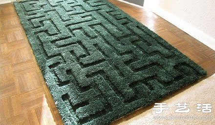 舊物改造創(chuàng)意：舊地毯簡單手工DIY漂亮紋路 -  rpnrmr.com