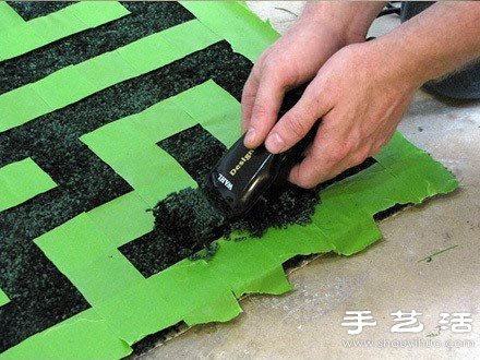 舊物改造創(chuàng)意：舊地毯簡單手工DIY漂亮紋路 -  rpnrmr.com